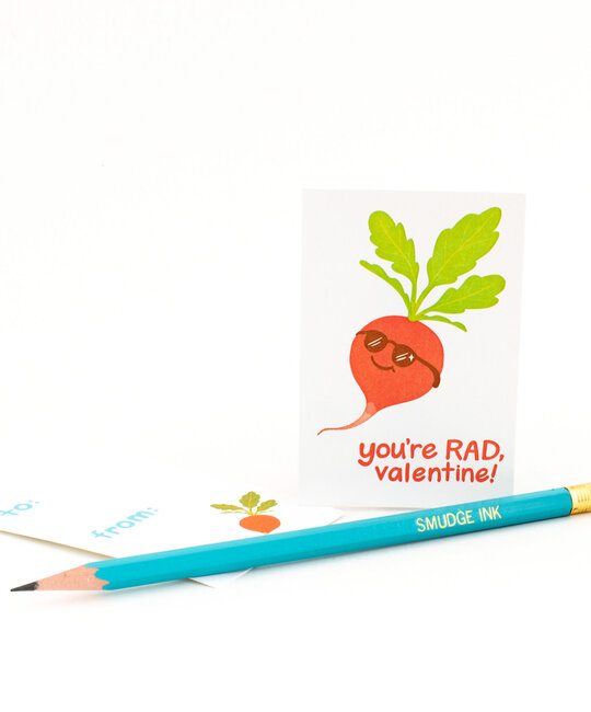 Smudge Ink - SI Snack Attack Classroom Valentine Mini Boxed Note Set of 16