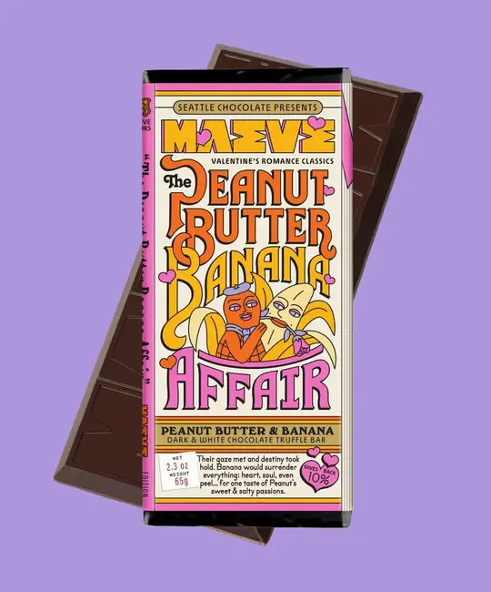 Maeve By Seattle Chocolate - MSC MSC FAD - Peanut Butter Banana Affair Truffle Bar