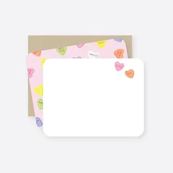 2021 Co. - 2021 2021 NSVD - Conversation Hearts Flat Boxed Note Set