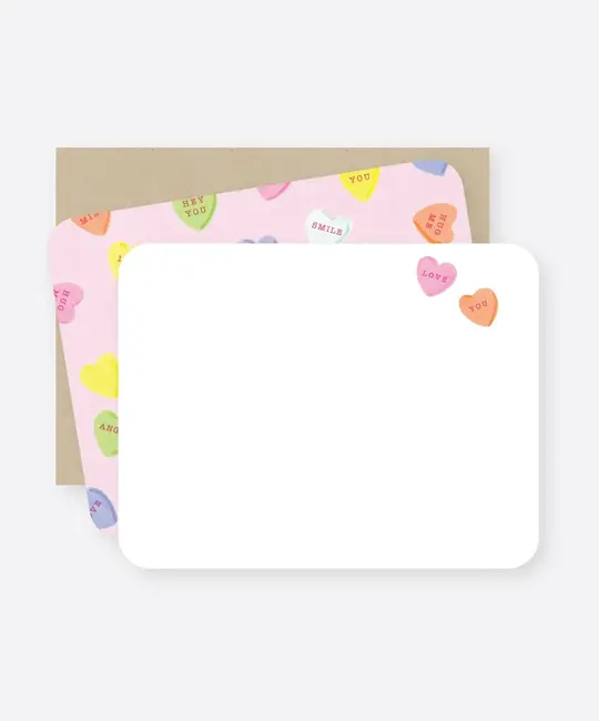 2021 Co. - 2021 2021 NSVD - Conversation Hearts Flat Boxed Note Set