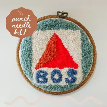 Homebody DIY - HOD HOD DIY - Citgo Sign Boston Beginner Diy Punch Needle Kit