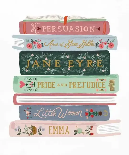 Rifle Paper Co - RP RP PRSM - Ladies Night Book Club Print, 8" x 10"