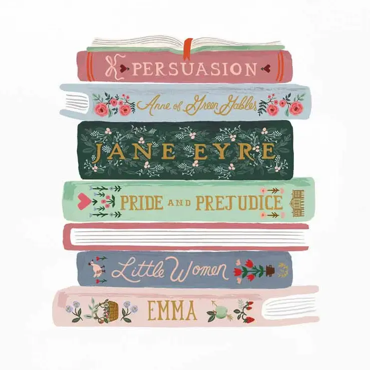 Rifle Paper Co - RP RP PRSM - Ladies Night Book Club Print, 8" x 10"