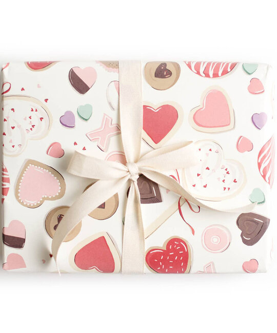 Amy Heitman Illustration - AHI Valentines Cookie Wrap Roll of 3 Sheets