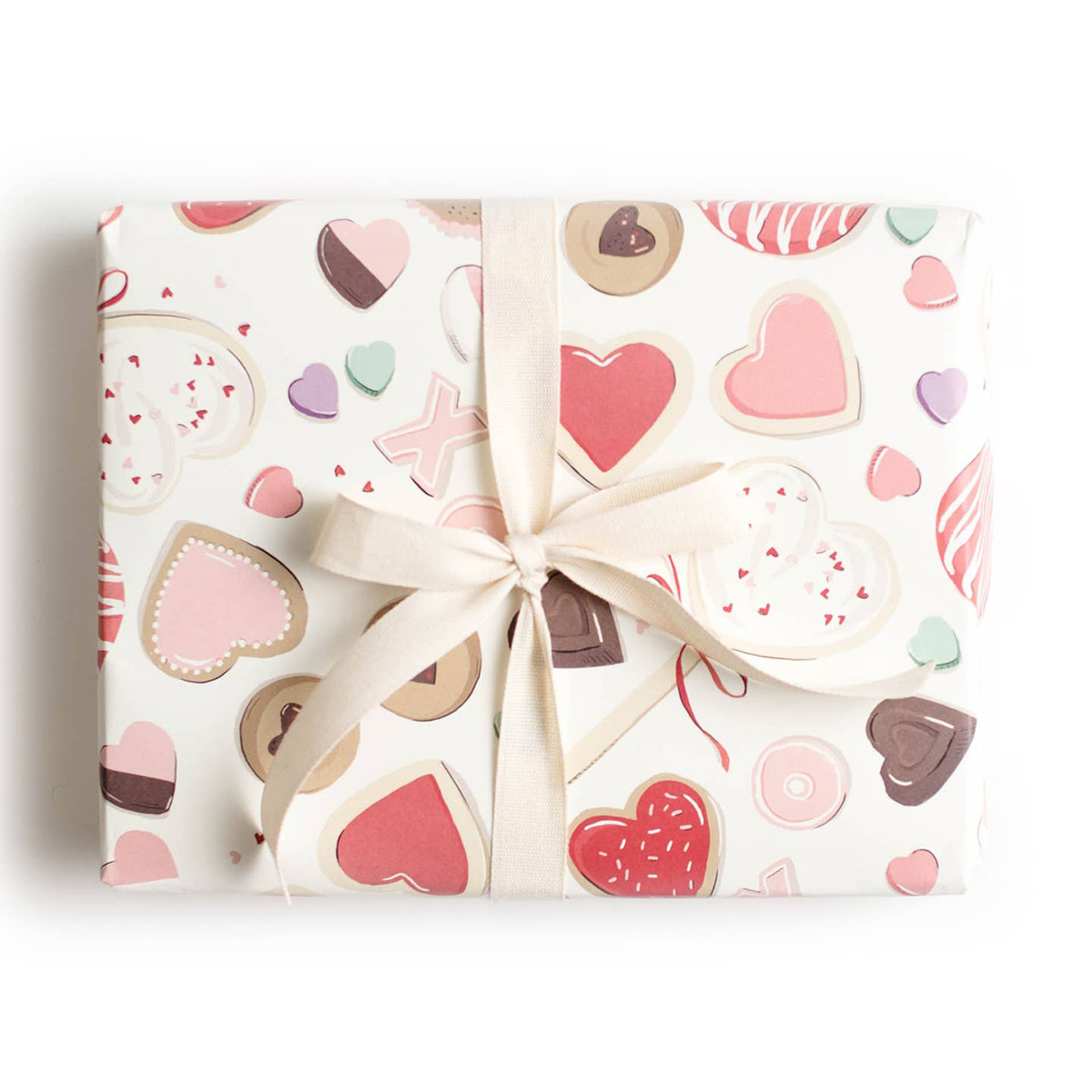 Amy Heitman Illustration - AHI Valentines Cookie Wrap Roll of 3 Sheets