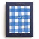 E. Frances Paper Studio - EF EF NSTY - Blue Gingham Thank You Boxed Note Set
