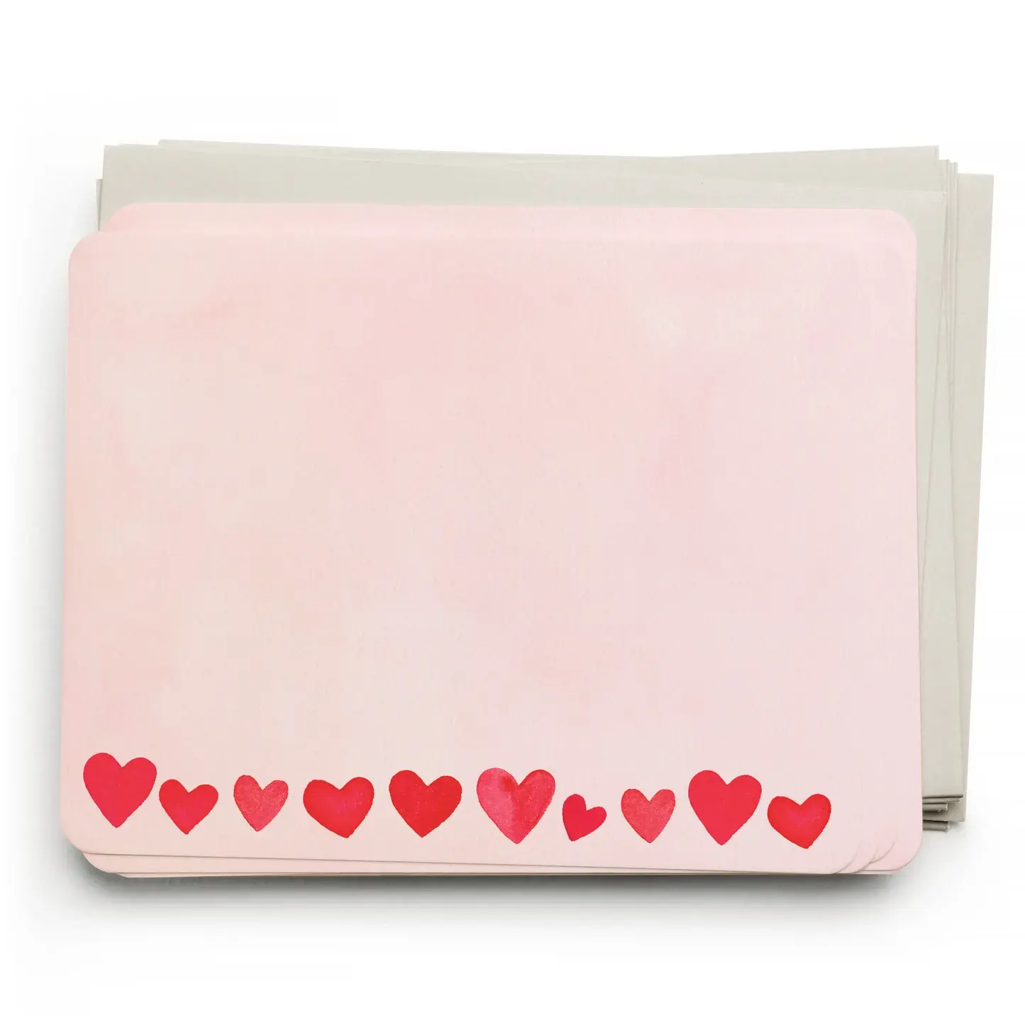 E. Frances Paper Studio - EF EF NSBL - Mini Hearts Blush Flat Notes Boxed, Set of 8