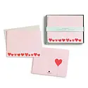 E. Frances Paper Studio - EF EF NSBL - Mini Hearts Blush Flat Notes Boxed, Set of 8