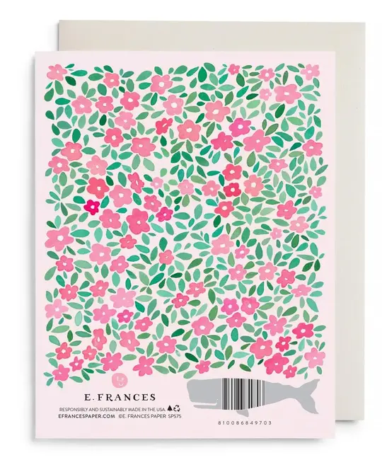 E. Frances Paper Studio - EF EFGCBS0002 - Pink Petals Bride to Be Shower Card