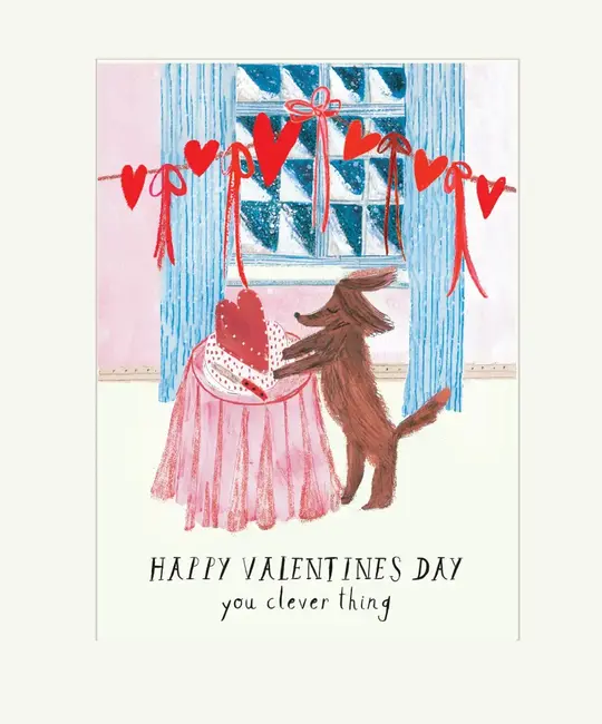 Mr. Boddington's Studio - MB MBGCVD0027 - Pup Gobbled the Cake Clever Thing Valentine's Day Card