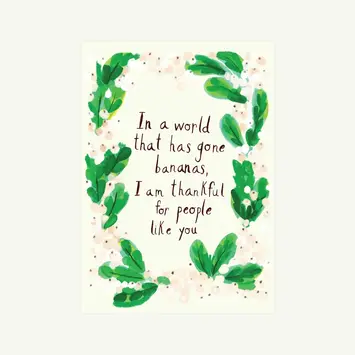 Mr. Boddington's Studio - MB MBGCFR0007 - Bananas, People Like You Card