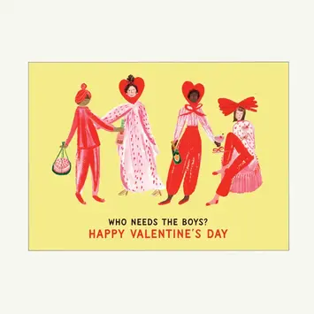 Mr. Boddington's Studio - MB MBGCVD0028 - No Boys Please Valentine's Day Card