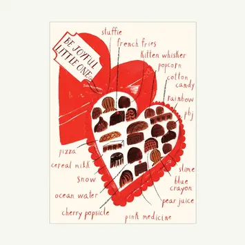 Mr. Boddington's Studio - MB MBGCVD0030 - Be Joyful Little One Box of Chocolate Valentine's Day Card