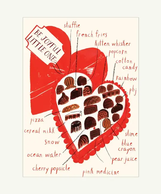 Mr. Boddington's Studio - MB MBGCVD0030 - Be Joyful Little One Box of Chocolate Valentine's Day Card