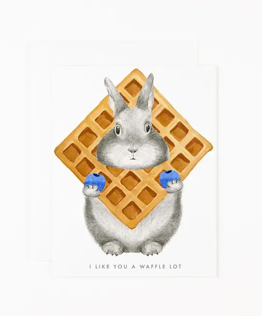 Dear Hancock - DH DHGCLO0029 - A Waffle Lot Love Card