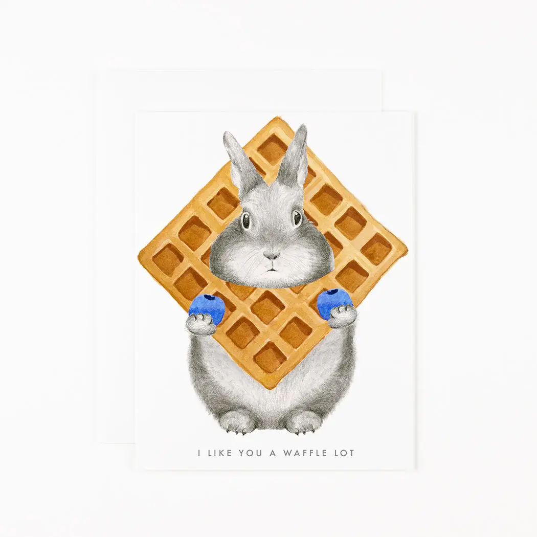 Dear Hancock - DH DHGCLO0029 - A Waffle Lot Love Card