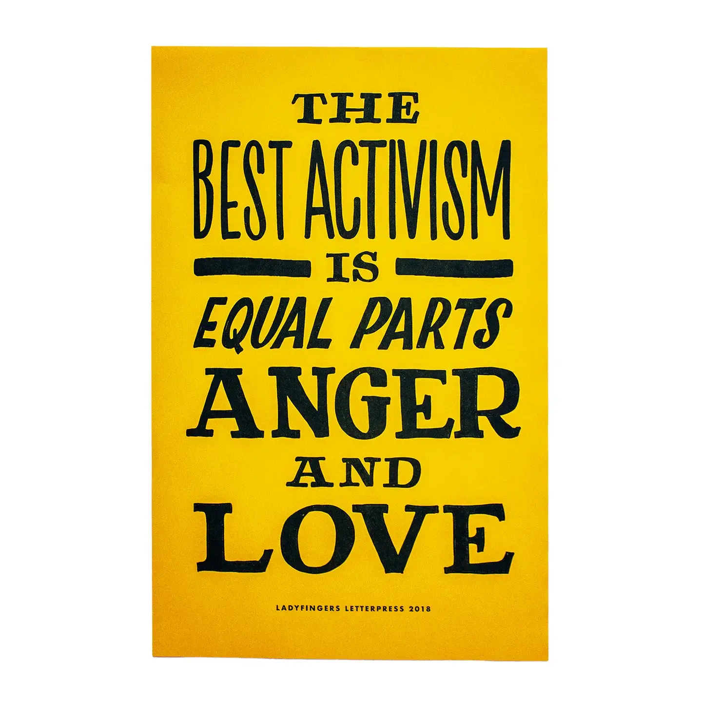 Ladyfingers Letterpress - LF LF PR - The Best Activism Protest Poster