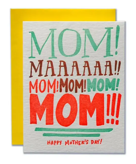 Ladyfingers Letterpress - LF LFGCMD0004 - Mom Yelling Mother's Day