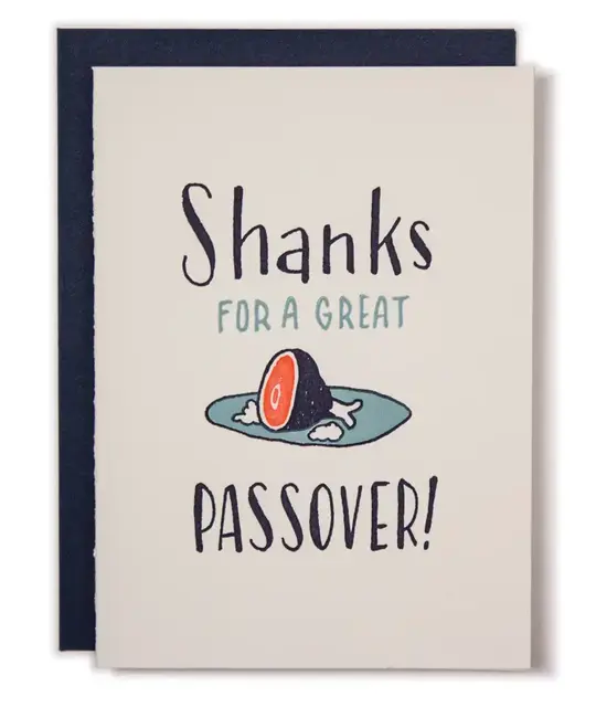 Ladyfingers Letterpress - LF LFGCSE0001 - Shanks for a Great Passover Card