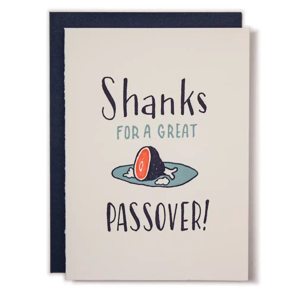 Ladyfingers Letterpress - LF LFGCSE0001 - Shanks for a Great Passover Card
