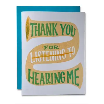 Ladyfingers Letterpress - LF LFGCFR0021 - Hearing Me Card