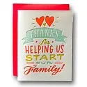 Ladyfingers Letterpress - LF LFGCBA0015 - Thanks for Starting Our Family