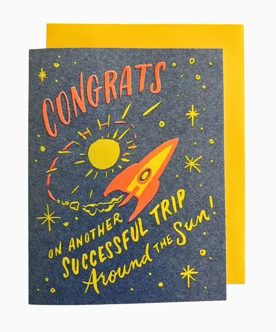 Ladyfingers Letterpress - LF LFGCBI0023 - Trip Around the Sun