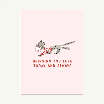 Mr. Boddington's Studio - MB MBGCLO0011 - Bringing You Love Kitty Mail Love Card