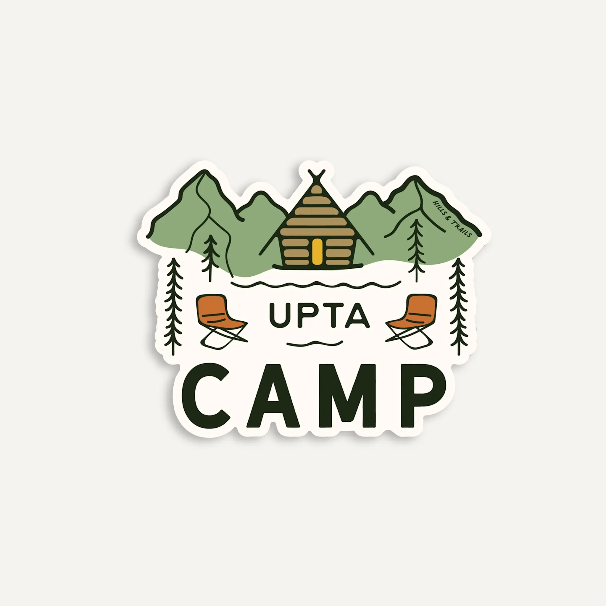Hills & Trails - HAT HAT ST - Upta Camp Sticker