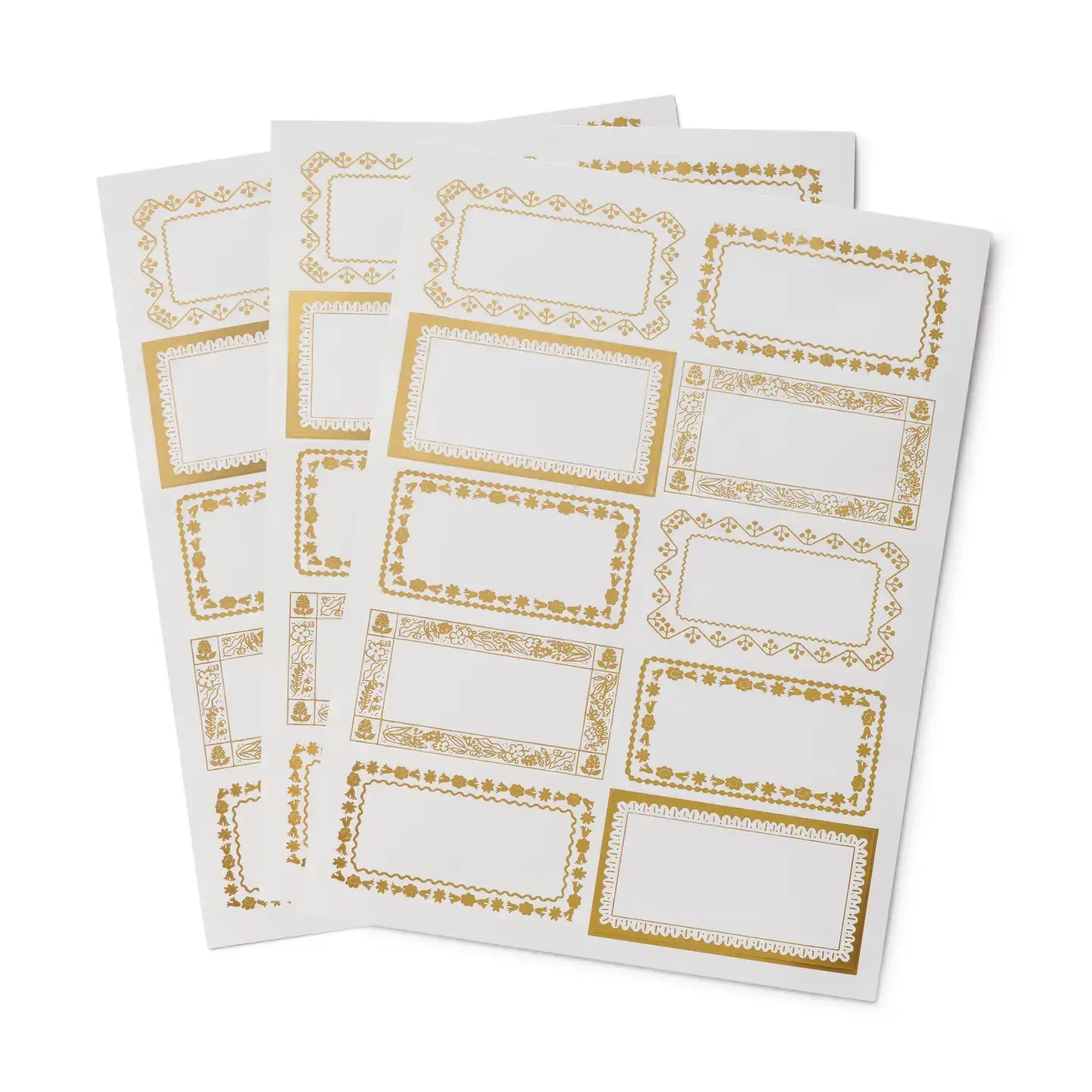 Rifle Paper Co - RP RP GTLA - Gold Floral Sticker Labels