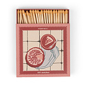 Paddywax - PA PA CAAC - Picnic & Pie Cabana Jumbo Boxed Matches With Peach Tips