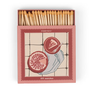 Paddywax - PA PA CAAC - Picnic & Pie Cabana Jumbo Boxed Matches With Peach Tips