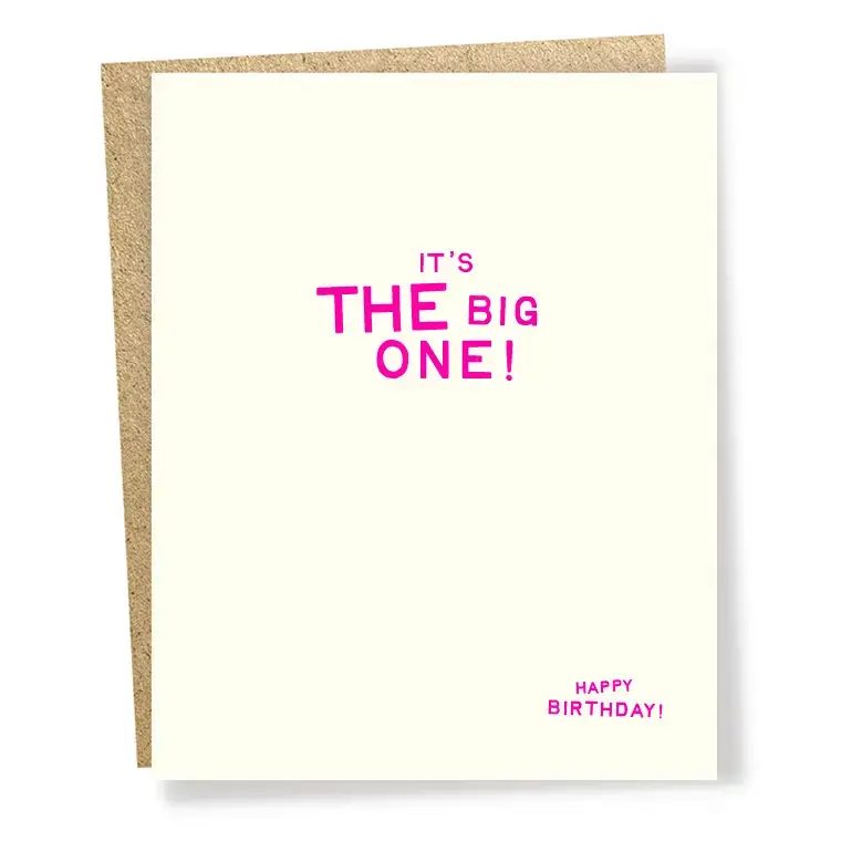 Sapling Press - SAP SAPGCBI - The Big One Birthday Card