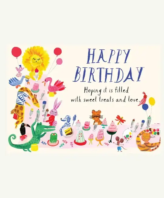 Mr. Boddington's Studio - MB MBGCBI0081 - Filled with Sweet Treats and Love Birthday Card