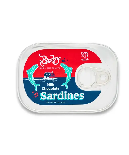 Bixby Chocolate - BIC BIC FAD - Chocolate Sardine Tin, Milk Chocolate