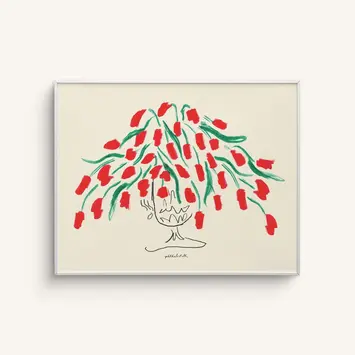 Phthalo Ruth - PHR PHR PRLA - Tulips  11" x 14" Art Print
