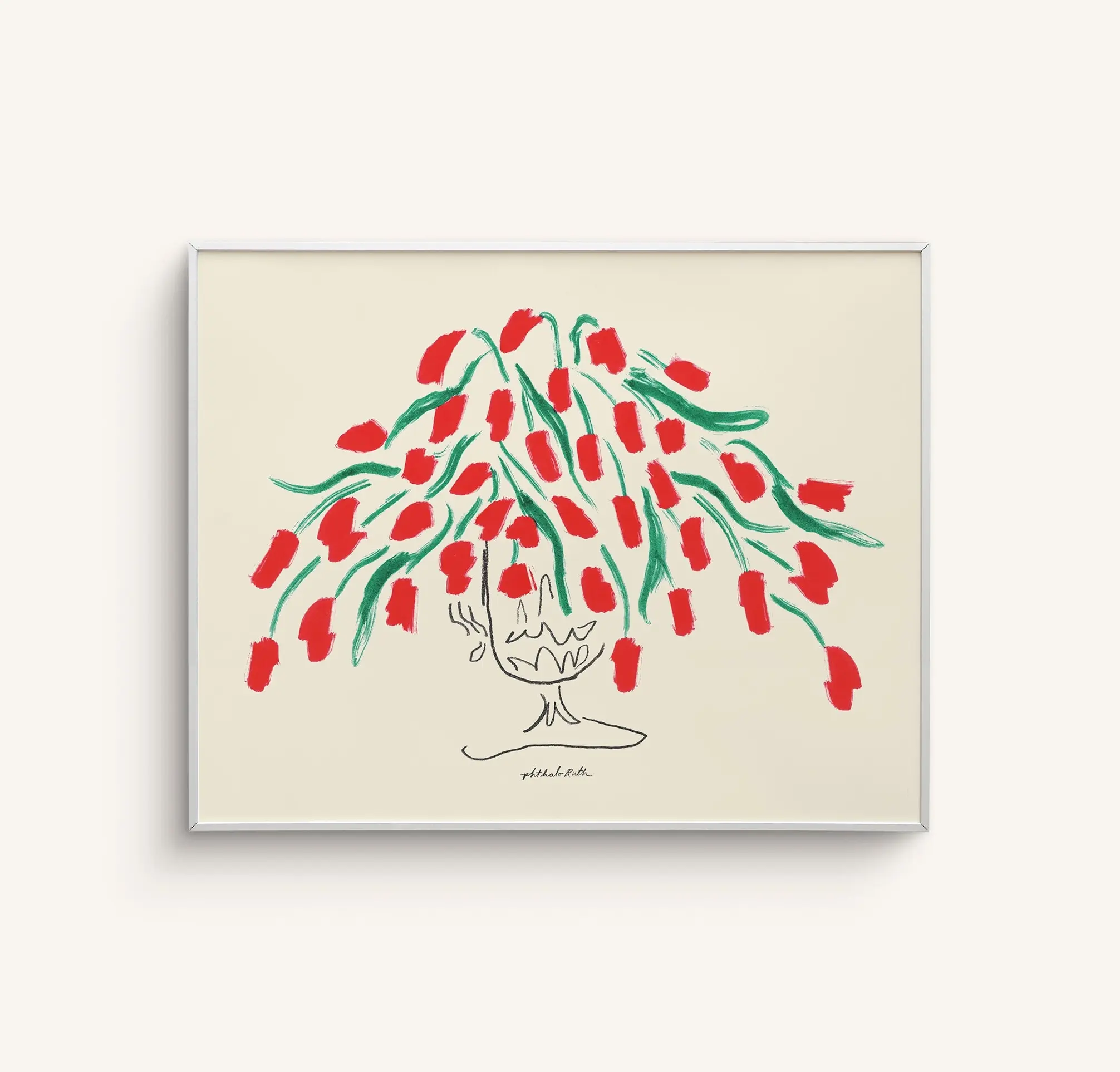 Phthalo Ruth - PHR PHR PRLA - Tulips  11" x 14" Art Print