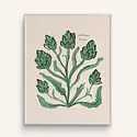 Phthalo Ruth - PHR PHR PRSM - Artichoke  8" x 10" Art Print