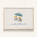 Phthalo Ruth - PHR PHR PRSM - A Seat At The Bar Mini Art Print, 5" x 7"