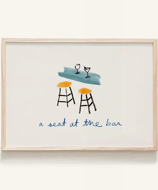Phthalo Ruth - PHR PHR PRSM - A Seat At The Bar Mini Art Print, 5" x 7"