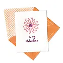Ink Meets Paper - IMP IMPGCVD0016 - To My Valentine Smiley Face Dasiy Valentine's Day Card