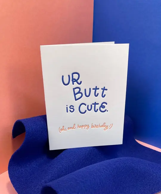 Ink Meets Paper - IMP IMPGCBI0017 - Ur Butt is Cute Birthday Card
