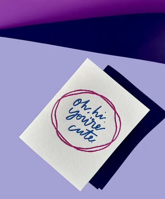 Ink Meets Paper - IMP IMPGCLO0022 - Oh, Hi. You're Cute. Card