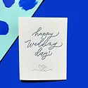 Ink Meets Paper - IMP IMPGCWE0004 - Happy Wedding Day Script Card