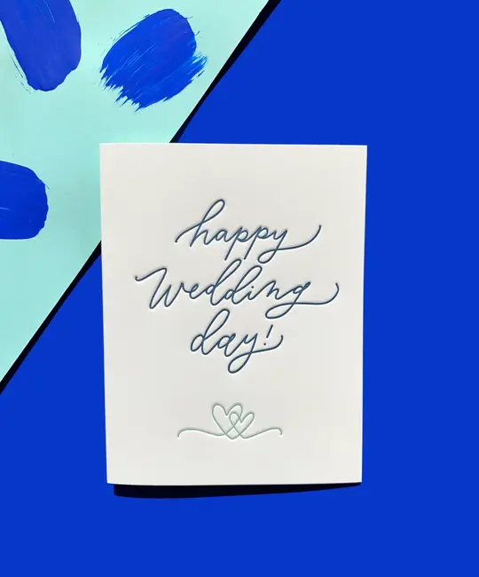 Ink Meets Paper - IMP IMPGCWE0004 - Happy Wedding Day Script Card