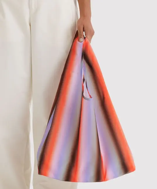 Baggu - BA BA BAG - Gradient Stripe Poppy & Lilac Standard Baggu Reusable Bag
