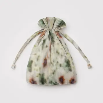 Baggu - BA BA BAG - Pleated Baggu Bag, Abstract Floral