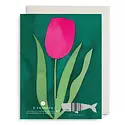 E. Frances Paper Studio - EF EFGCTY0023 - Pink Tulip Thank You Card