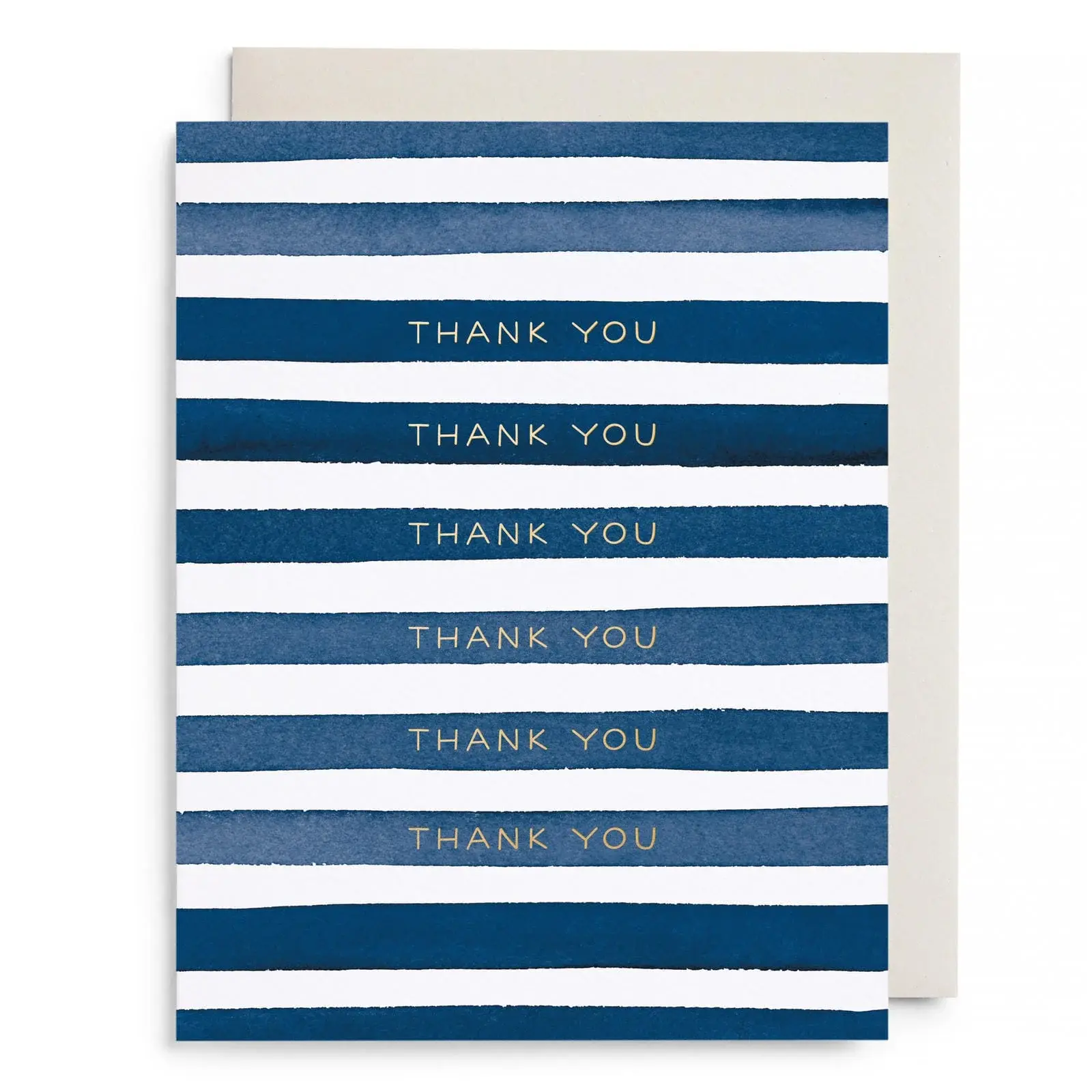 E. Frances Paper Studio - EF EFGCTY0024 - Navy Stripes Thank You Card