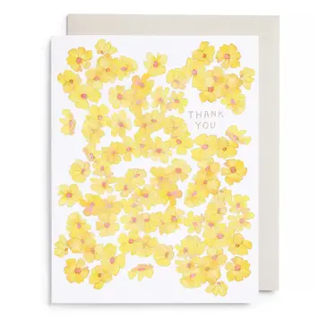 E. Frances Paper Studio - EF EFGCTY - Yellow Flowers Thank You Card